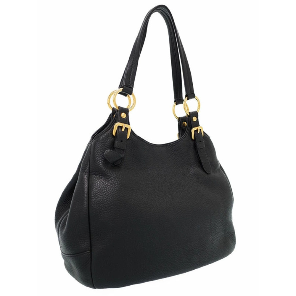 Prada Vitello Daino leather hobo bag black - Picture 2 of 5